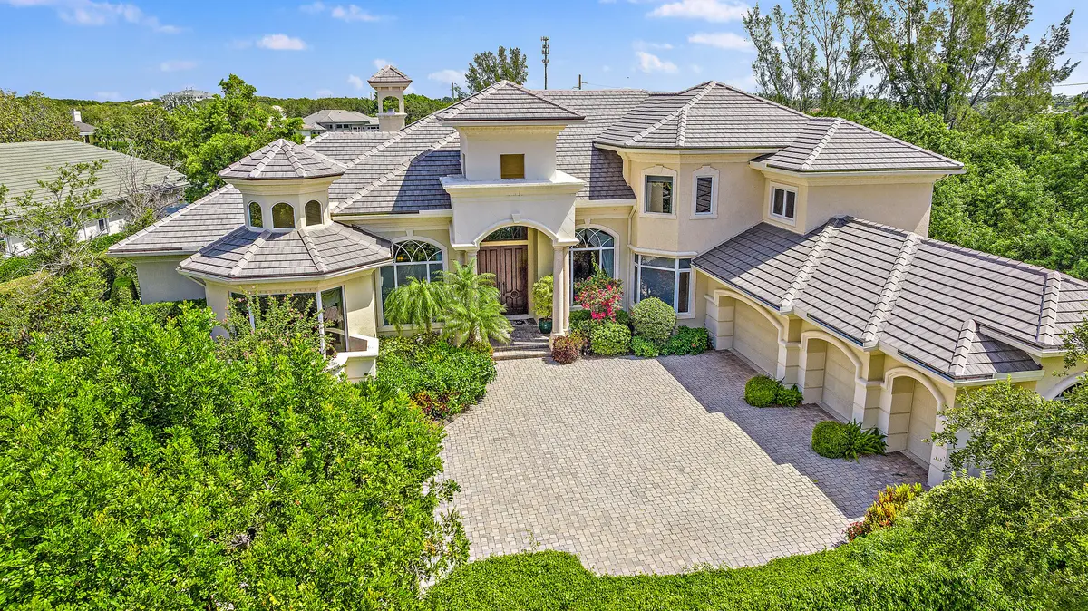 Aerial Front at 12049 SE Intracoastal Terrace, Jupiter