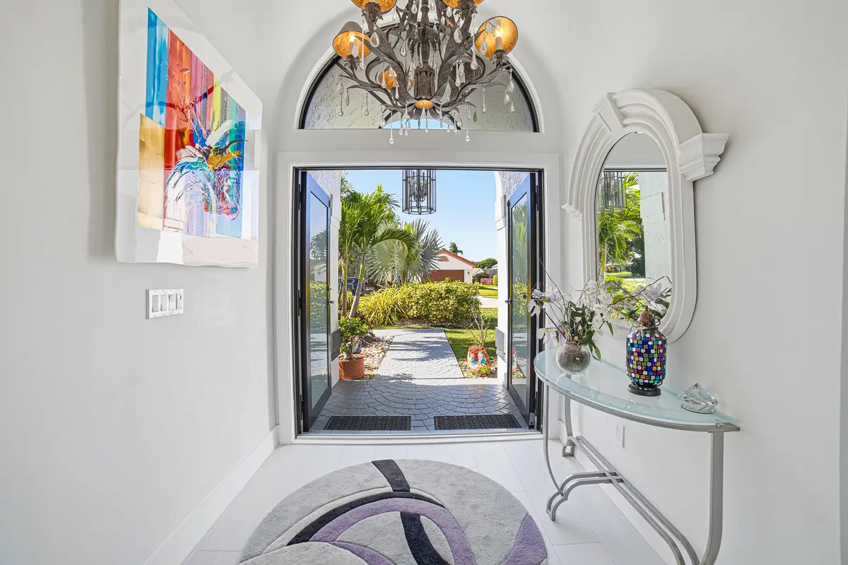 double entrance door at 11374 Boca Woods Lane, Boca Raton