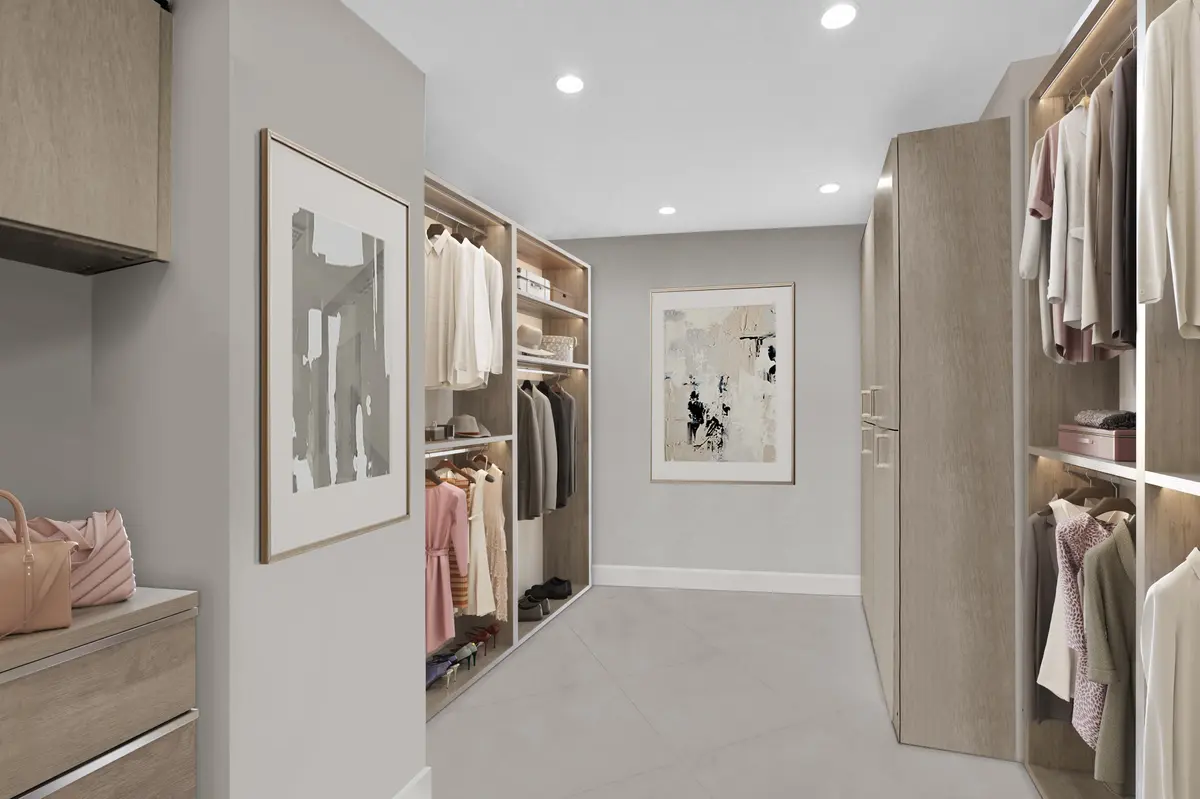 Primary closet at 44 Cocoanut Row 315a/316a, Palm Beach