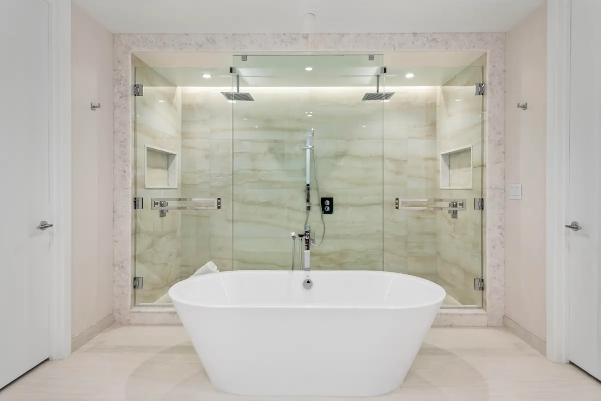 Primary Bathroom MIB_9924 at 210 SE Mizner Boulevard 303, Boca Raton