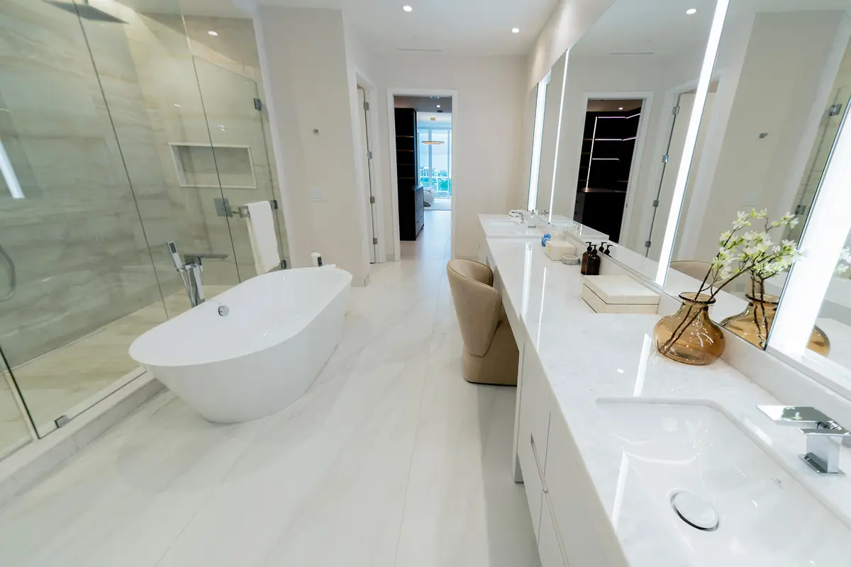 Master Bath 2 at 220 SE Mizner Boulevard 501, Boca Raton