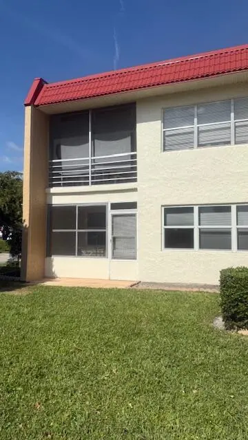 back of unit porch at 108 Lake Dora Drive, West Palm Beach