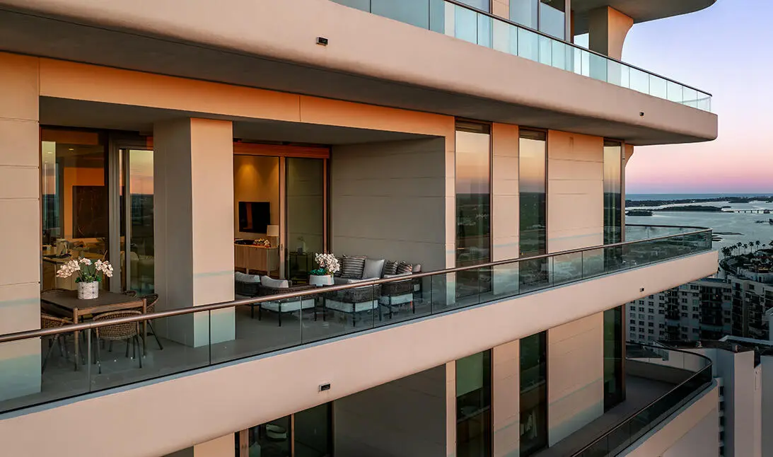 Terrace at Sunset at 200 Arkona Court 2501 Ph-G, West Palm Beach