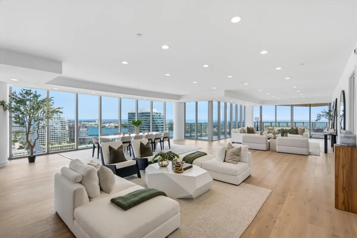 Living Room at 1333 S Flagler Drive 2201, West Palm Beach