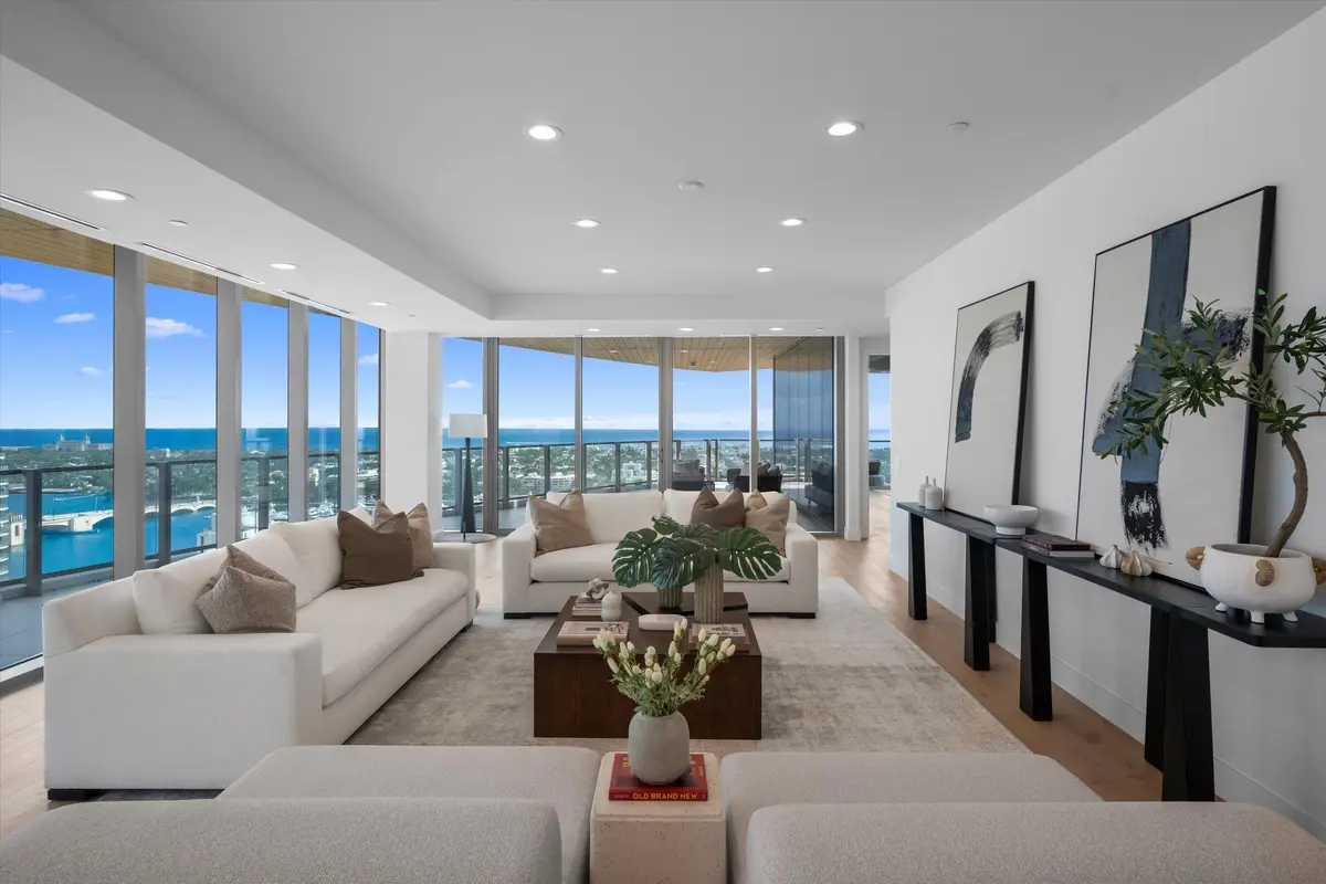 Living Room at 1333 S Flagler Drive 2201, West Palm Beach