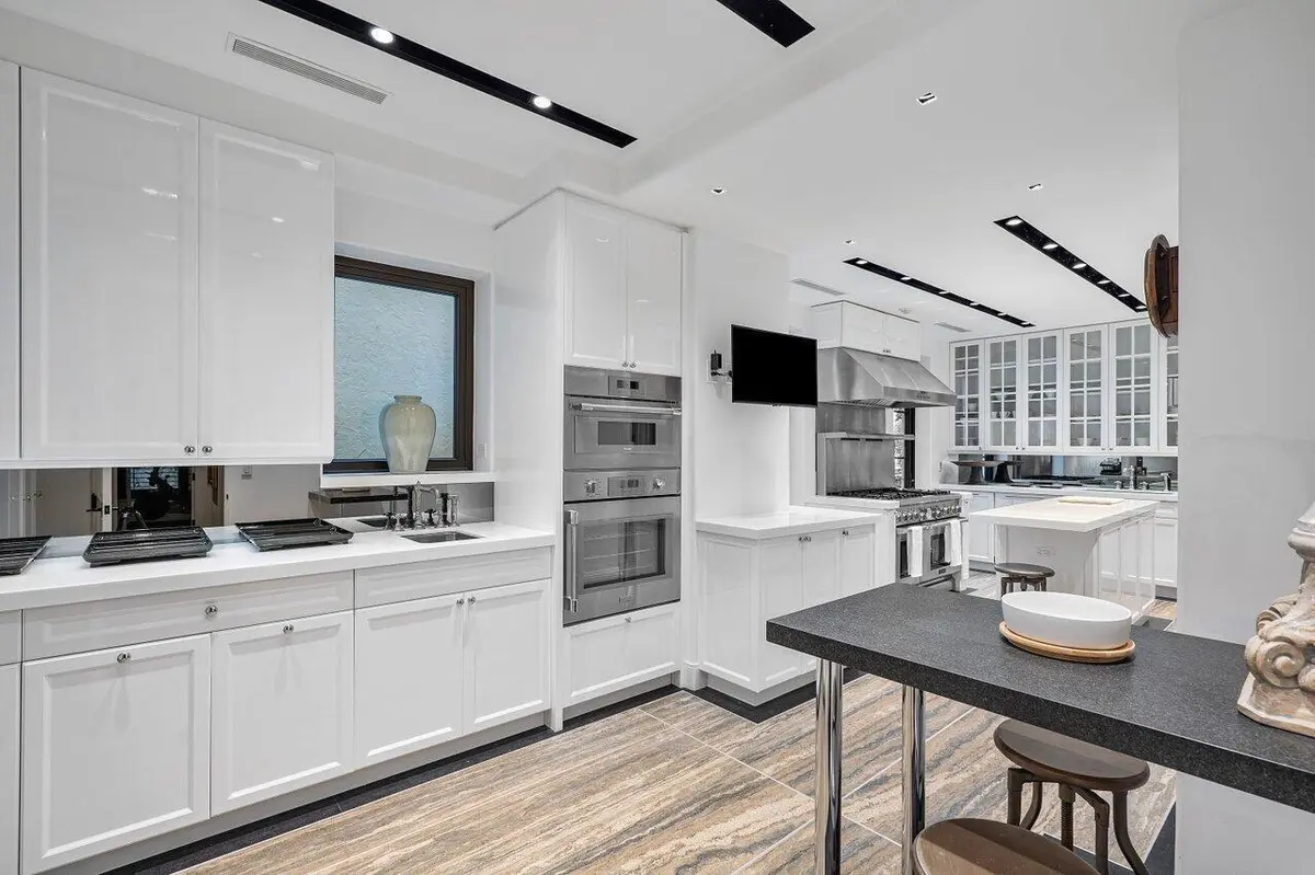 Kitchen at 12 Lagomar Road, Palm Beach