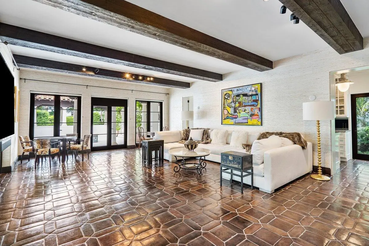 Living Room at 12 Lagomar Road, Palm Beach
