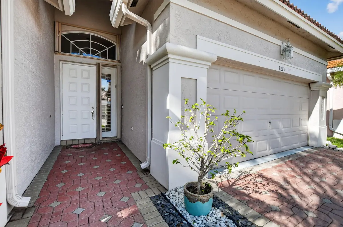 Covered Entry at 8813 Downing Street, Boynton Beach