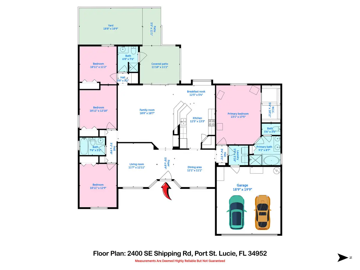 over 2000 sqft living space at 2400 SE Shipping Road, Port St. Lucie