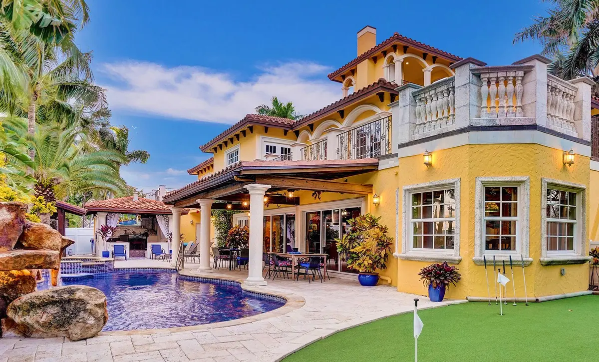 Backyard at 600 Circle Drive, Pompano Beach