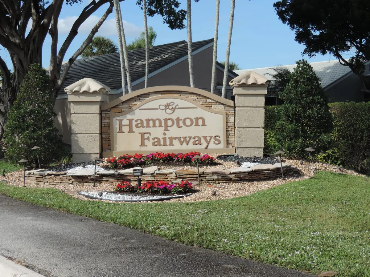 Entrance sign at 6375 Three Lakes Lane, Boynton Beach