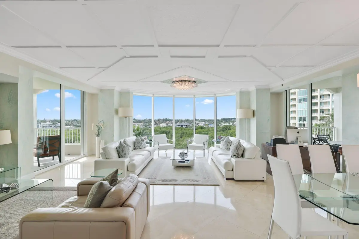 great room at 3740 S Ocean Boulevard 510, Highland Beach