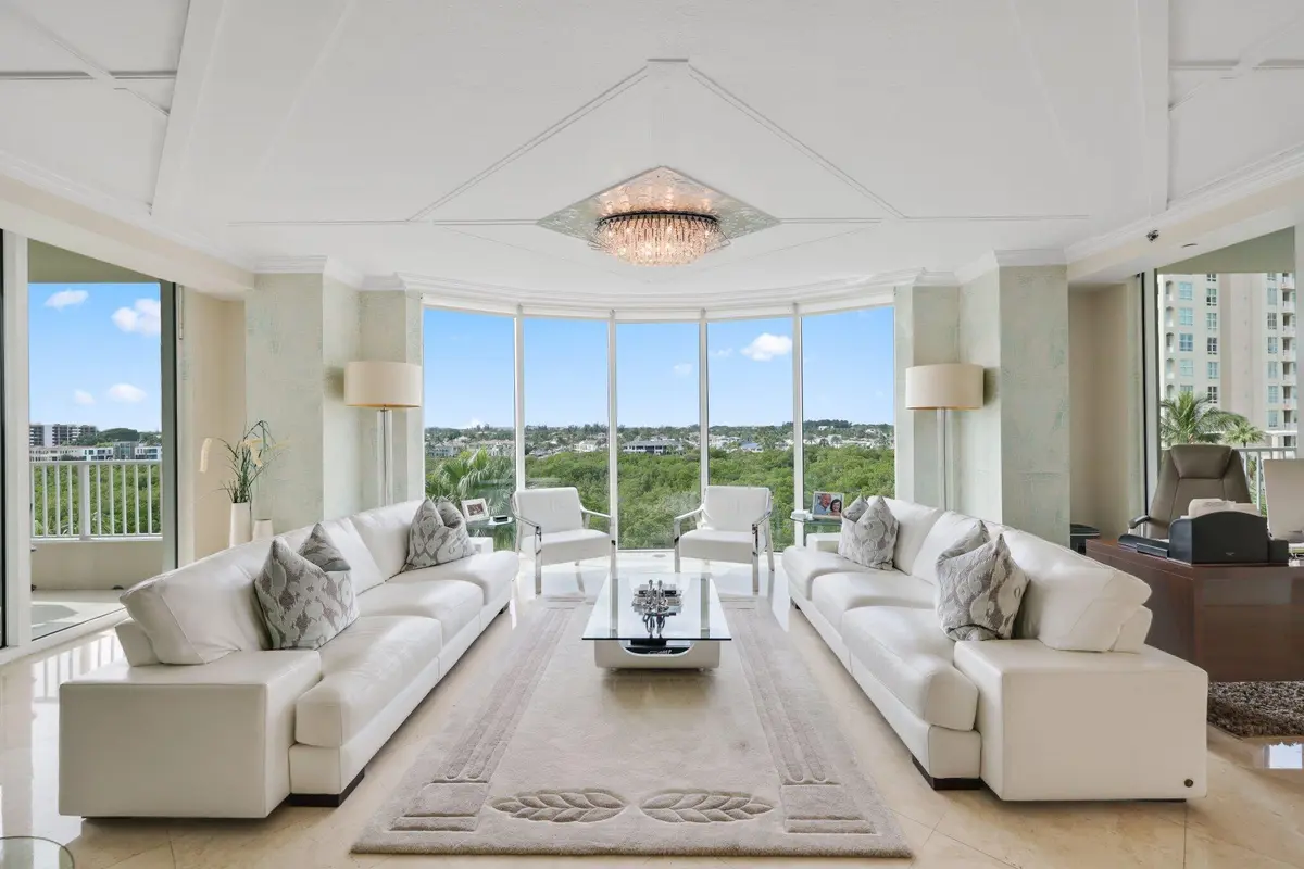 great room at 3740 S Ocean Boulevard 510, Highland Beach