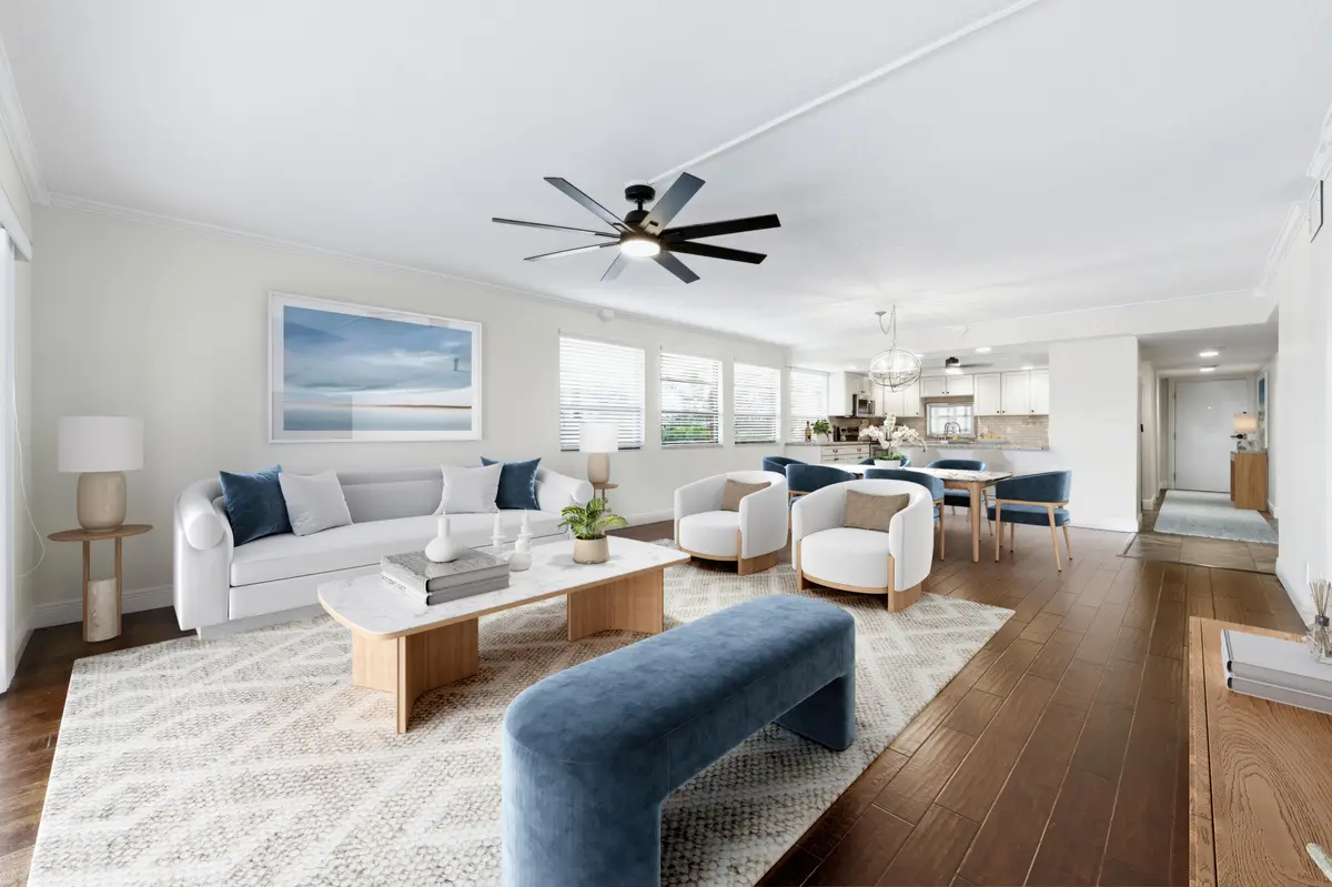 Virtually staged living room at 1036 Us Highway 1 315, North Palm Beach