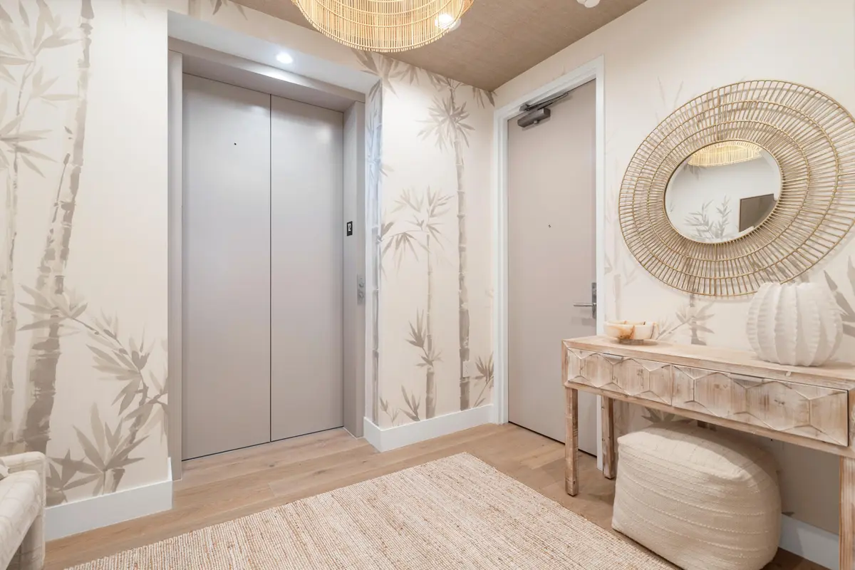 Entryway/Private Elevator at 1333 S Flagler Drive 1202, West Palm Beach
