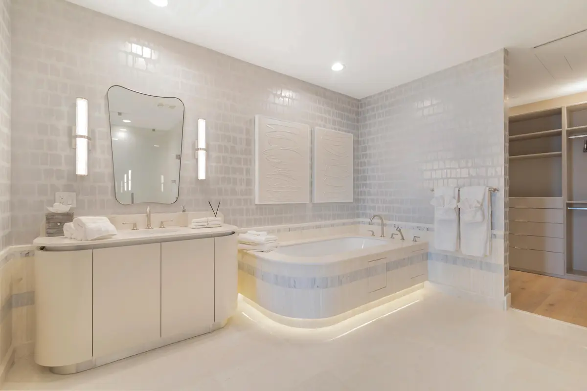 Hers Primary Bath at 1333 S Flagler Drive 1202, West Palm Beach