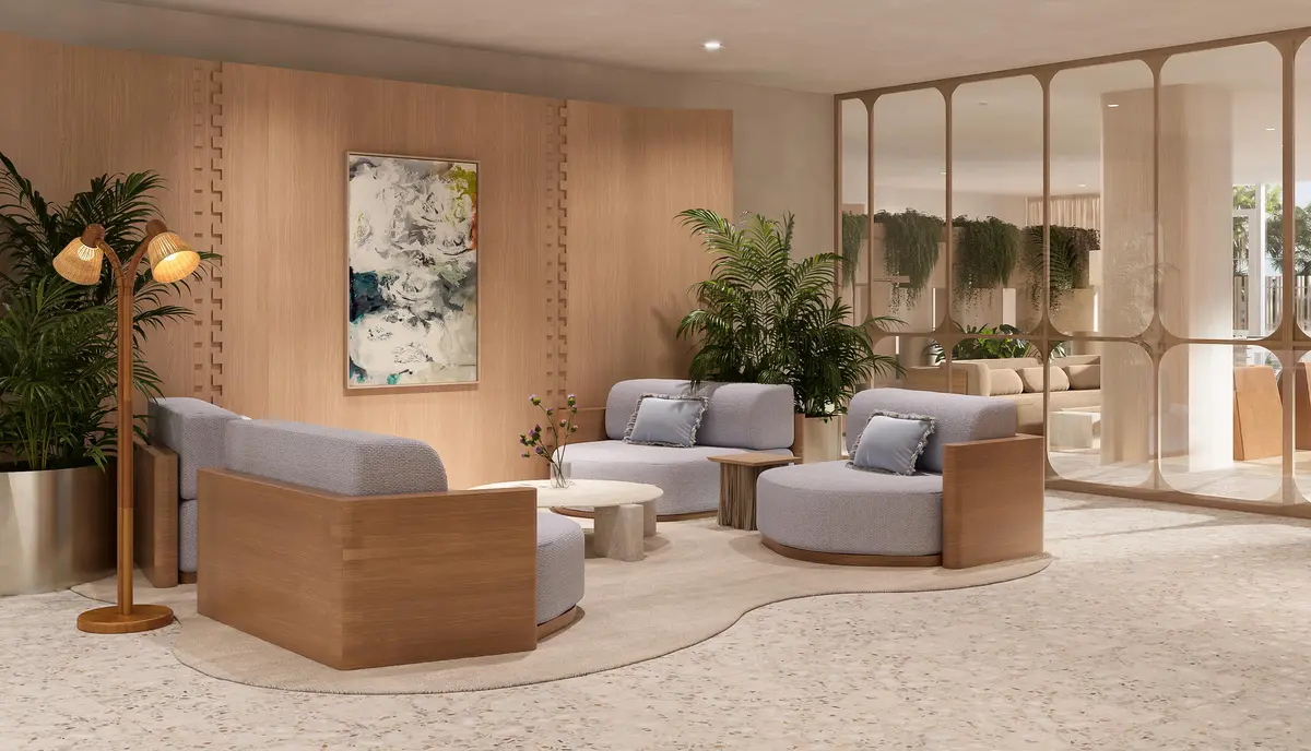2_Reception Lounge at 123 Ocean Drive Ph G, Palm Beach Shores