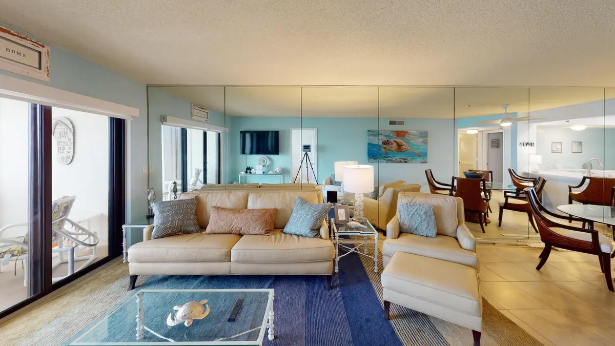 Living Room at 10044 S Ocean Drive 805, Jensen Beach