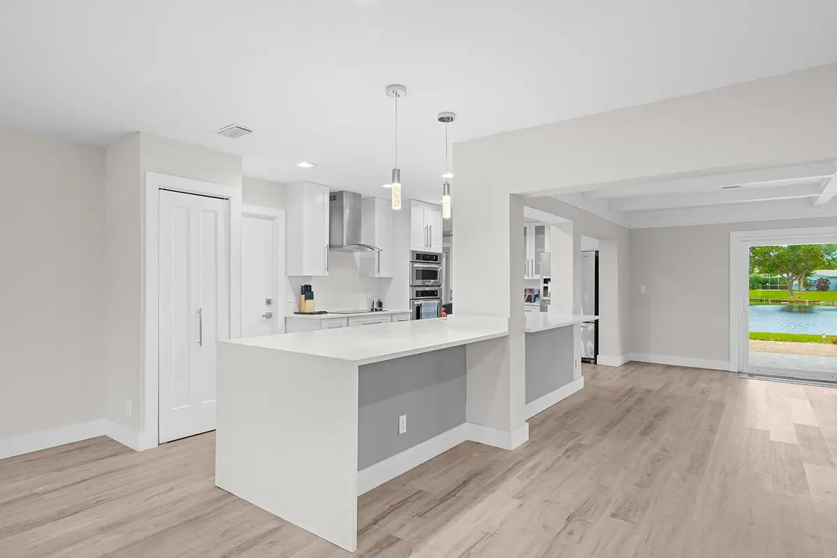 Kitchen Island Counters at 14624 Country Side Lane, Delray Beach