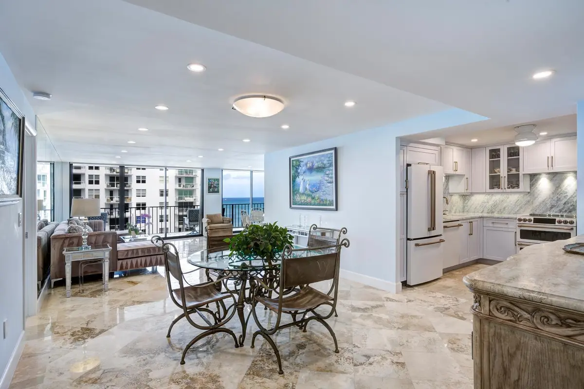 Glistening Marble floors throughout at 3456 S Ocean Boulevard 504, Palm Beach