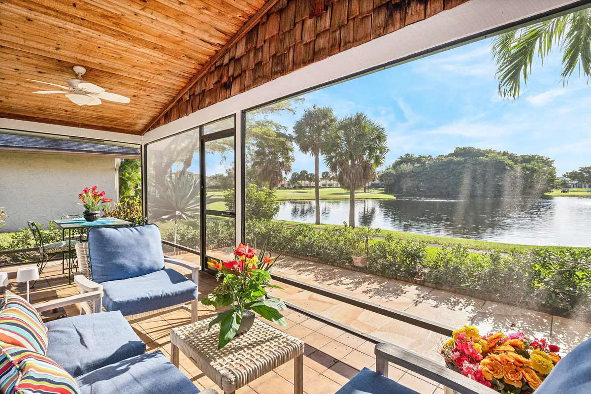 Large Enclosed Patio at 16576 Boca Delray Drive, Delray Beach