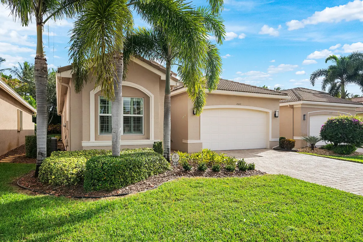 Lushly Landscaped Exerior at 11603 Dawson Range Road, Boynton Beach