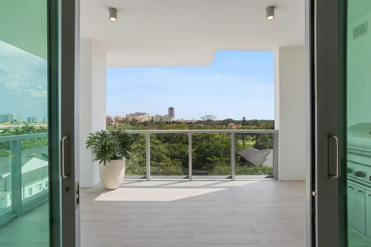 LIVING TO BALCONY VIEW at 475 E Royal Palm Road 605, Boca Raton