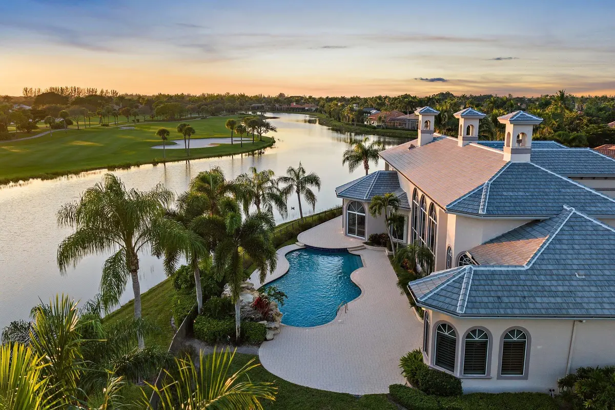 Long water views at 10520 Hawks Landing Terrace, West Palm Beach