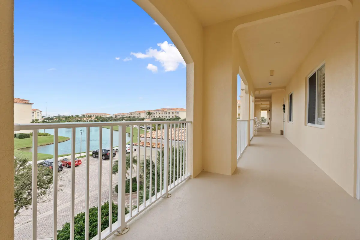 Lake View from Front Patio Entry at 9 Harbour Isle Drive 305, Hutchinson Island