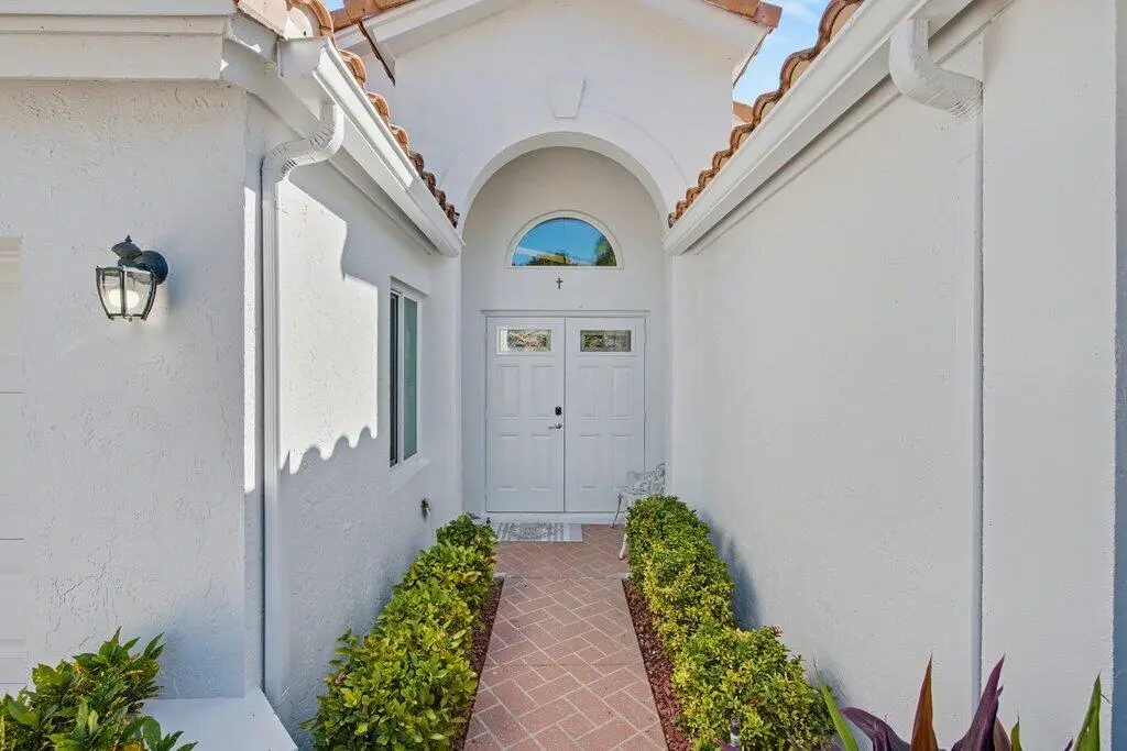 Front Entry at 9879 Harbour Lake Circle, Boynton Beach