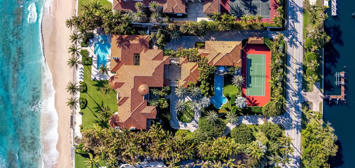 Aerial Pano 1 at 820 S Ocean Boulevard, Manalapan