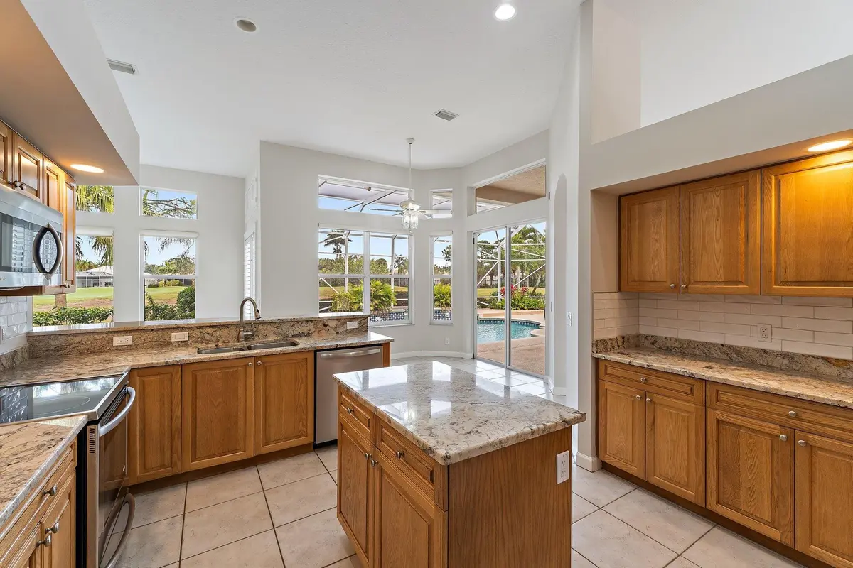Kitchen island at 2201 SW Bradford Place, Palm City