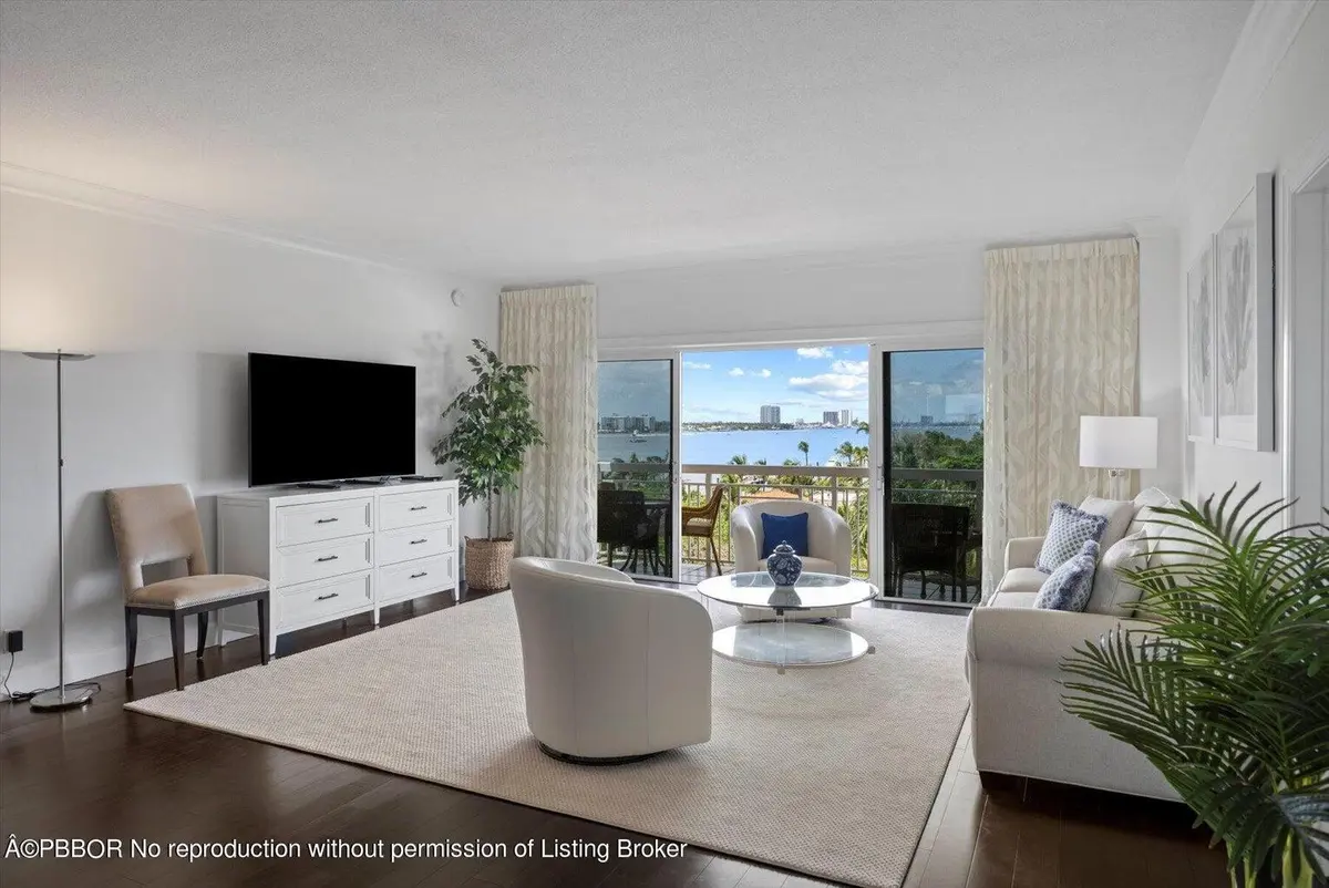 Living Area at 250 Bradley Place 705, Palm Beach