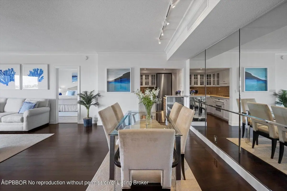 Dining Area/Living Area at 250 Bradley Place 705, Palm Beach