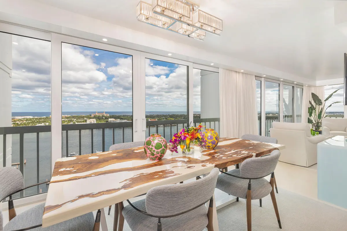 Dining Area at 400 N Flagler Drive Ph C6, West Palm Beach
