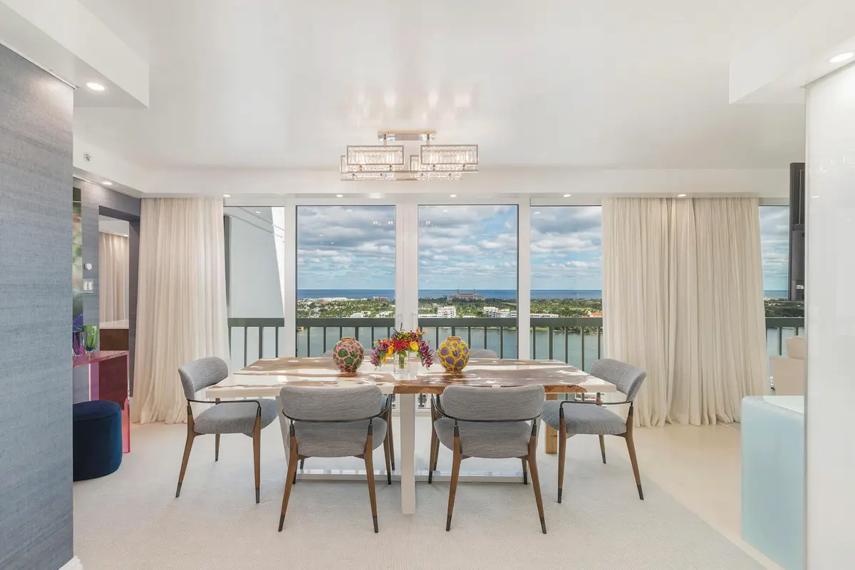 Dining Area at 400 N Flagler Drive Ph C6, West Palm Beach