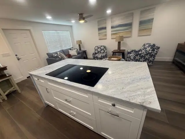 flat oven on quartzite island at 5520 N Ocean Boulevard 111, Ocean Ridge