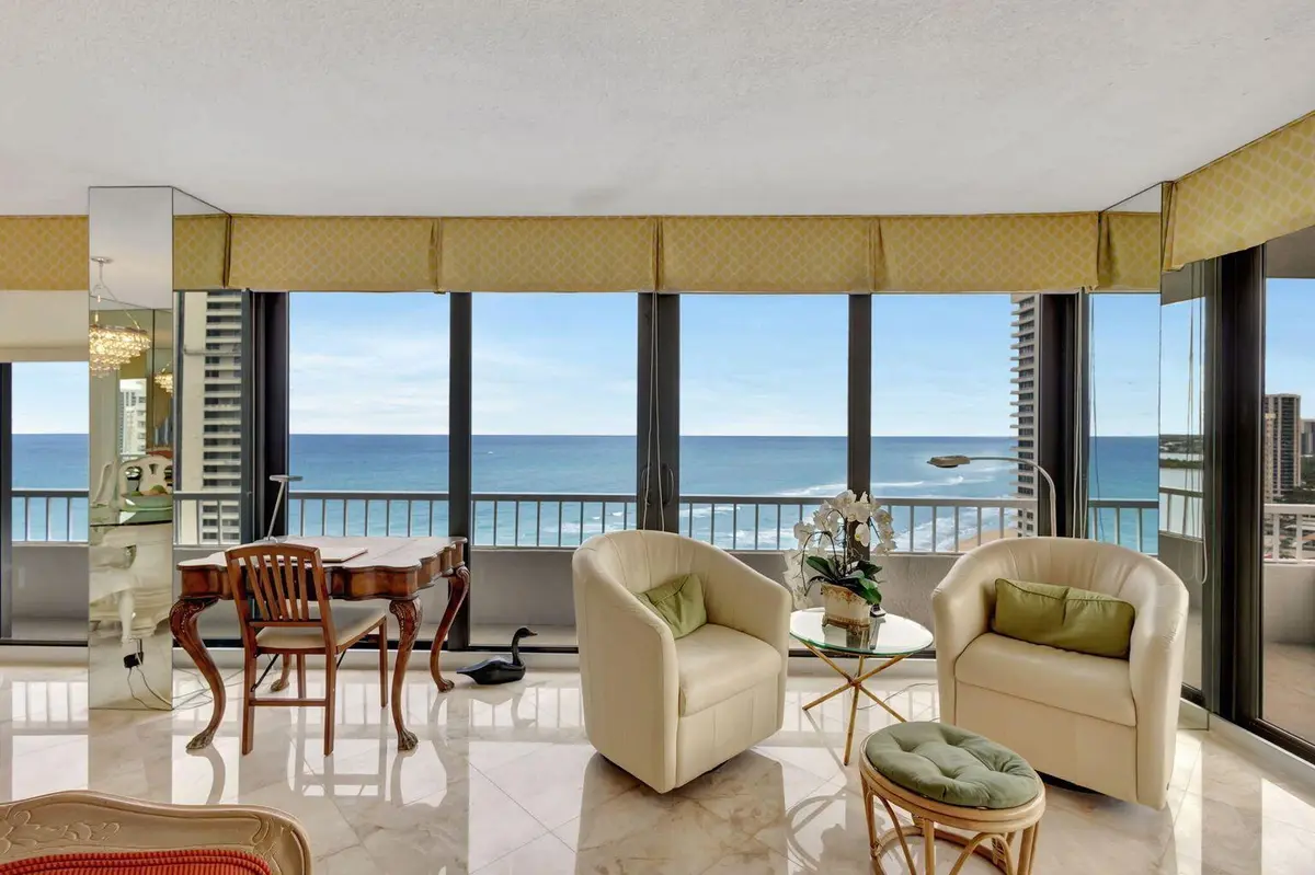 LIVING ROOM at 5540 N Ocean Drive 15-B, Singer Island