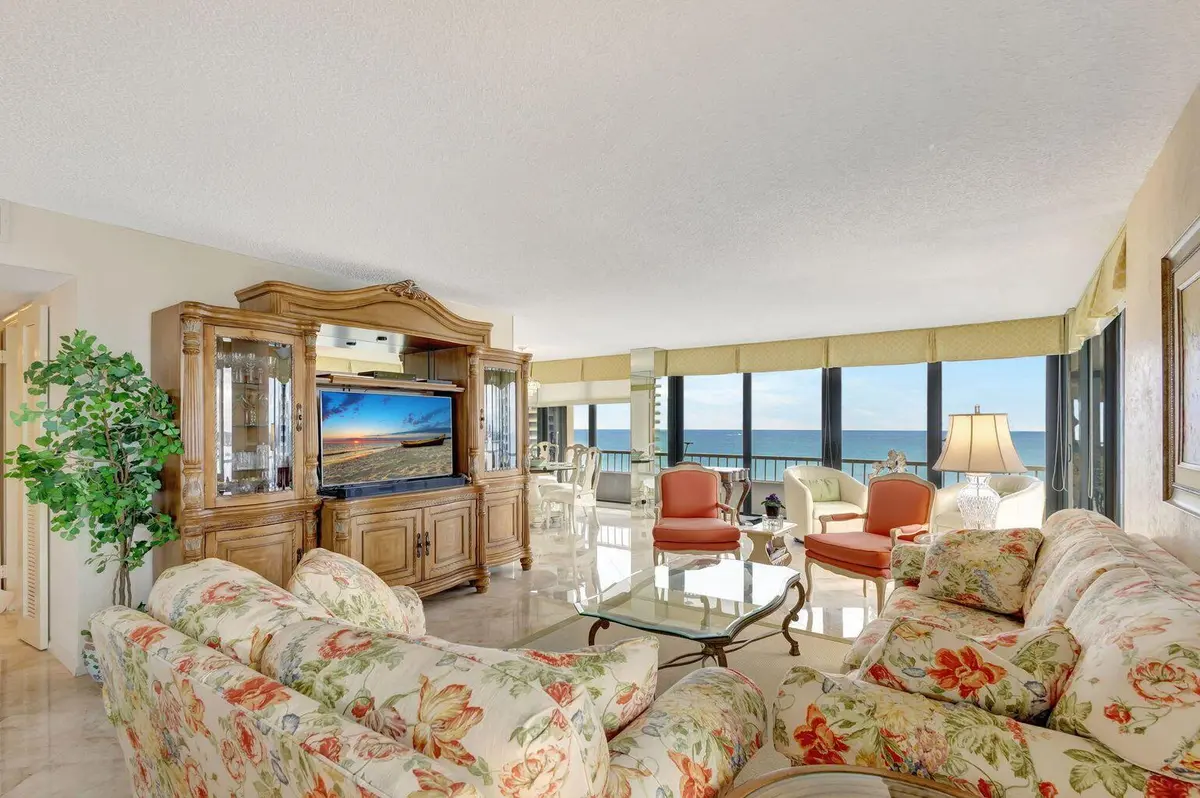LIVING ROOM at 5540 N Ocean Drive 15-B, Singer Island