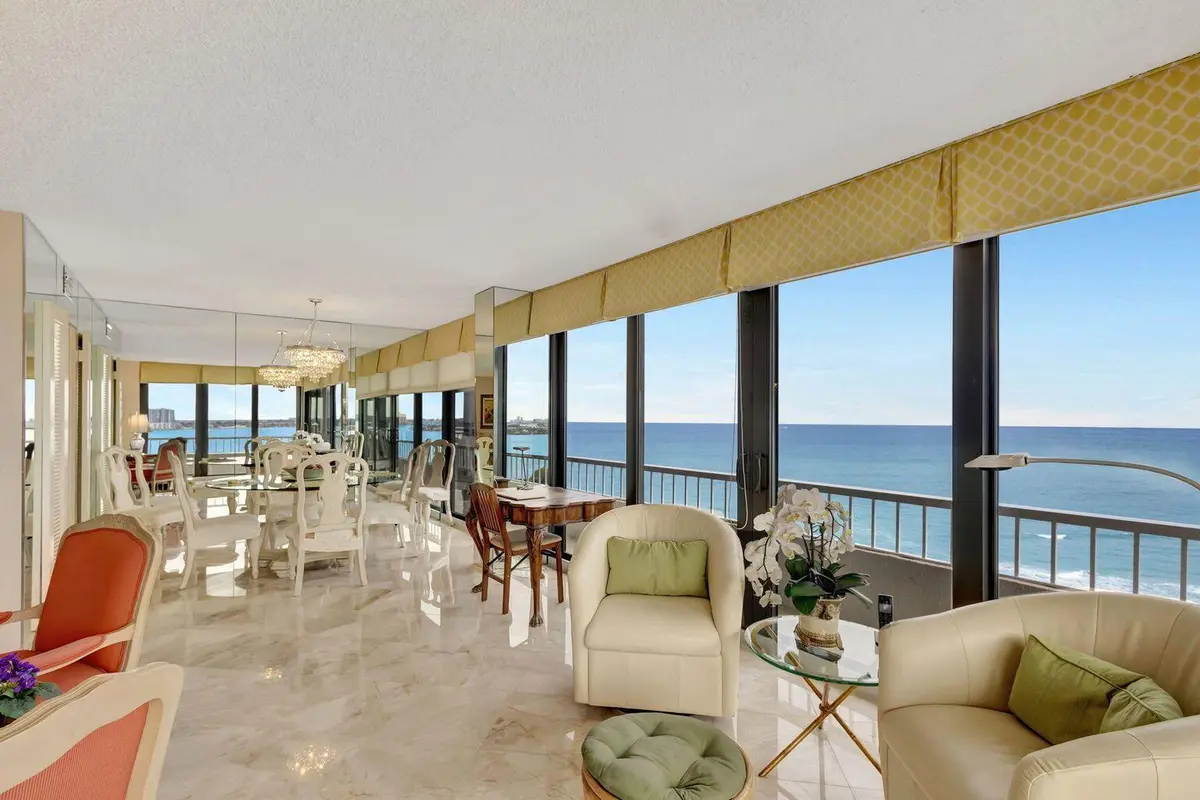 LIVING ROOM at 5540 N Ocean Drive 15-B, Singer Island