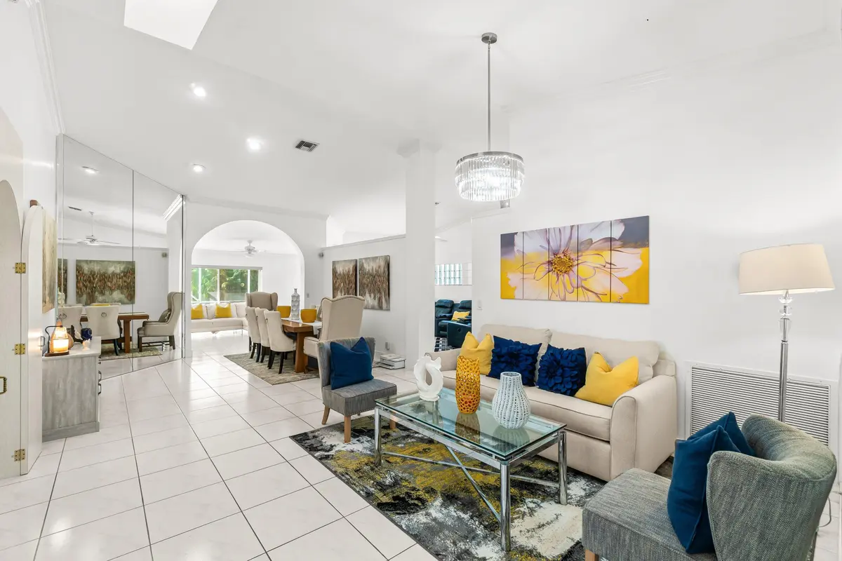 Formal sitting area. at 9707 Harbour Lake Circle, Boynton Beach