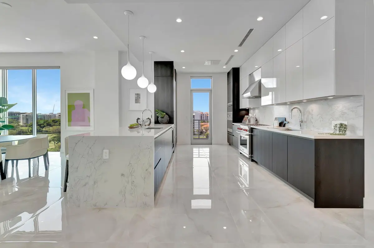 Kitchen 2 Dishwashers/2 Ovens/2 sinks at 475 E Royal Palm Road Ph 906, Boca Raton