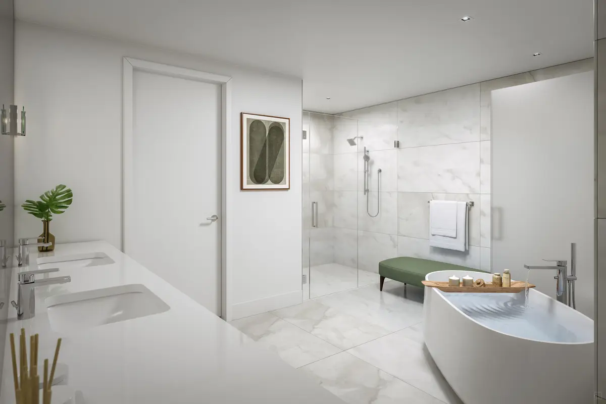 Master Bathroom at 305 Briny Avenue 304, Pompano Beach