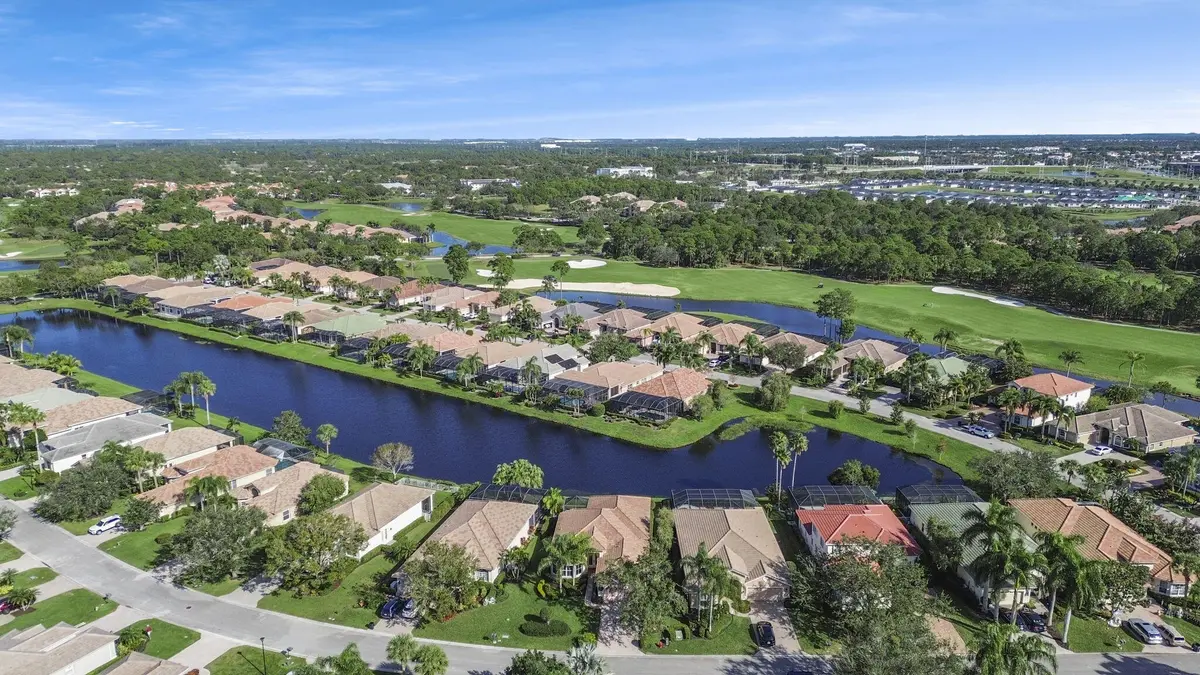 Aerial Front at 8918 First Tee Road, Port St. Lucie