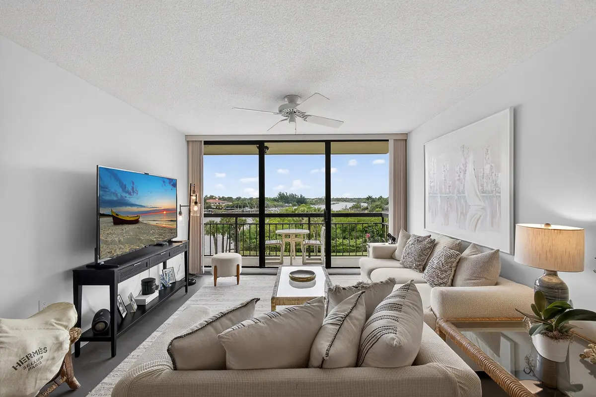 Living Room at 1801 Marina Isle Way 502, Jupiter