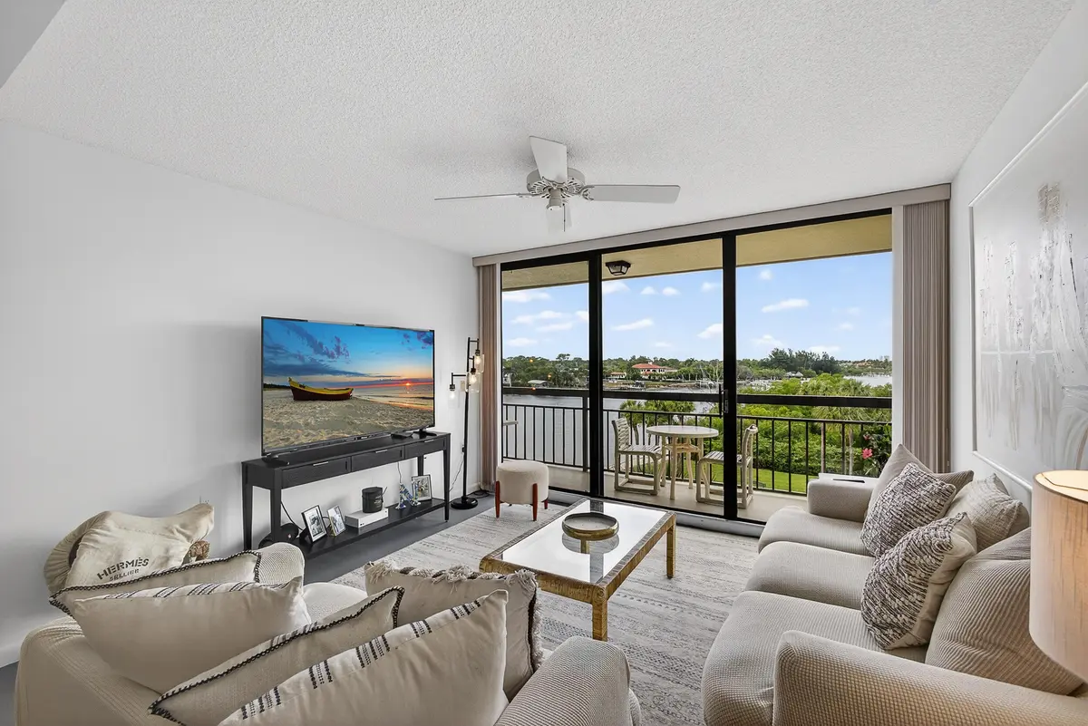 Living Room at 1801 Marina Isle Way 502, Jupiter
