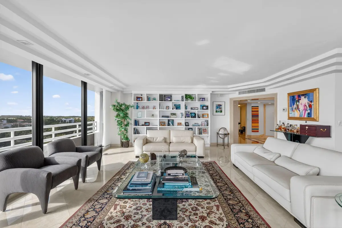 Living Area at 1500 S Ocean Boulevard 606, Boca Raton