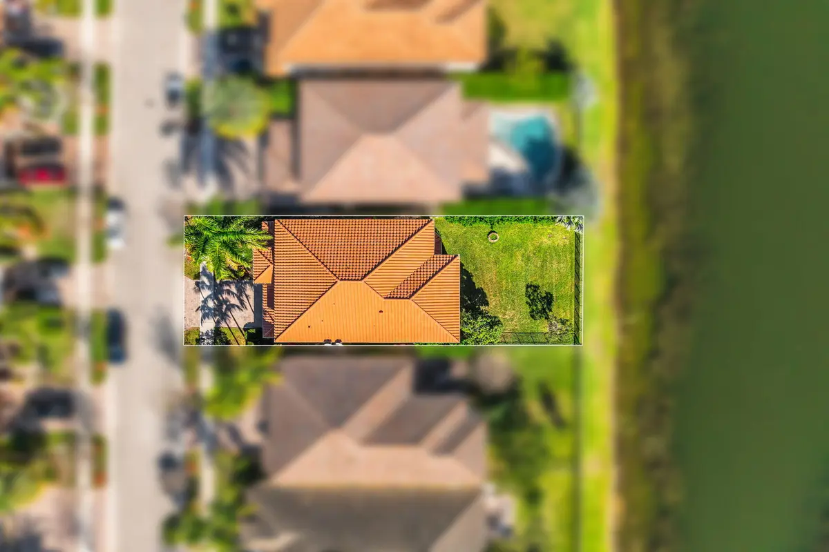Aerial Top at 8620 Waterside Court, Parkland