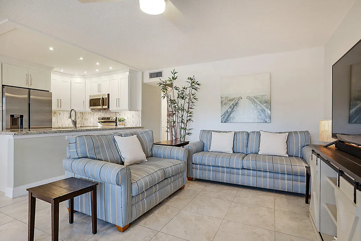 Living Room/Kitchen at 134 Lyndhurst F 134, Deerfield Beach