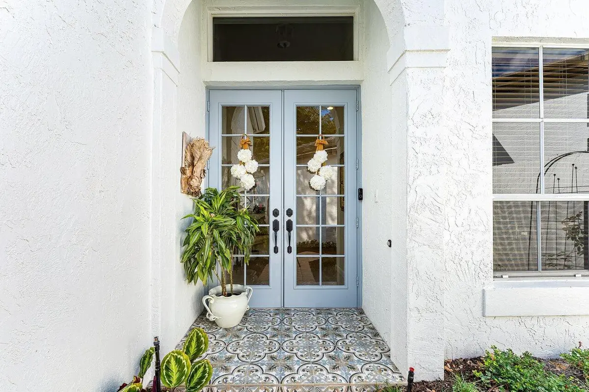 006-Italian Tile Lined Entry at 112 Sunset Bay Drive, Palm Beach Gardens